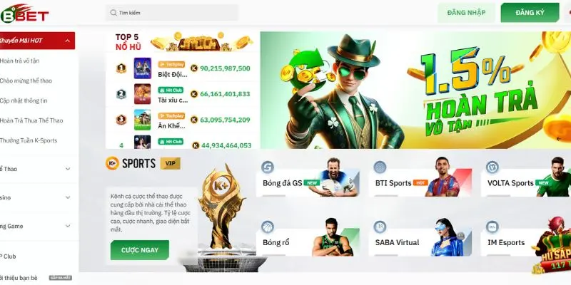 BBET tặng hoàn tiền 5 phần trăm mỗi tuần